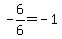 -6%2F6=-1