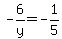 -6%2Fy=-1%2F5