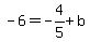 -6=-4%2F5%2Bb