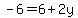 -6=6%2B2y