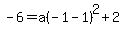 -6=a%28-1-1%29%5E2%2B2