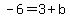 -6+=+3%2Bb