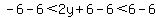 -6-6%3C2y%2B6-6%3C6-6