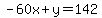 -60x%2By=142