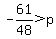 -61%2F48+%3E+p