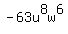 -63u%5E8w%5E6