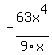 -63x%5E4%2F9x