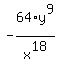 -64%2Fx%5E18%2Ay%5E9