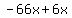 -66x+%2B+6x