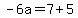 -6a=7%2B5