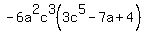 -6a%5E2c%5E3%283c%5E5-7a%2B4%29