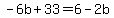 -6b%2B33=6-2b