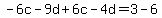 -6c-9d%2B6c-4d=3-6