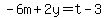 -6m%2B2y=t-3