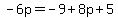 -6p=-9%2B8p%2B5