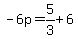 -6p=5%2F3%2B6