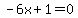 -6x%2B1=0