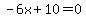 -6x%2B10=0
