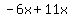 -6x%2B11x