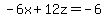-6x%2B12z=-6