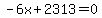 -6x%2B2313=0
