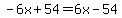 -6x%2B54=6x-54