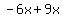 -6x%2B9x