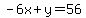 -6x%2By=56