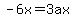 -6x=3ax