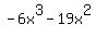 -6x%5E3+-+19x%5E2