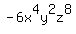 -6x%5E4y%5E2z%5E8