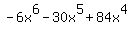 -6x%5E6-30x%5E5%2B84x%5E4
