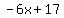 -6x+%2B+17