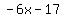 -6x+-+17