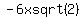 -6x+sqrt%282%29