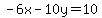 -6x-10y=10