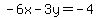 -6x-3y+=+-4