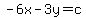 -6x-3y+=+c