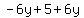 -6y%2B5%2B6y