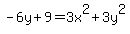 -6y%2B9=3x%5E2%2B3y%5E2