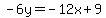 -6y=-12x%2B9