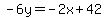 -6y=-2x%2B42