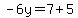 -6y=7%2B5+