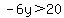 -6y%3E20