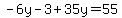 -6y-3%2B35y=55