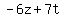 -6z%2B7t