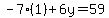 -7%281%29%2B6y=59