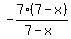 -7%287-x%29%2F%287-x%29