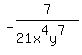 -7%2F%2821x%5E4y%5E7%29