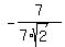 -7%2F%287%2Asqrt%282%29%29